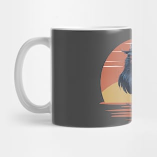 The Crow-Retro Sunset Halloween Mug